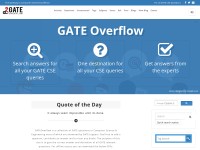 Desktop screenshot for gateoverflow.in