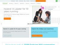 Desktop screenshot for hyland.com