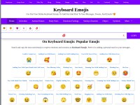Desktop screenshot for keyboardemojis.com
