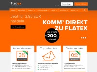 Desktop screenshot for flatex.de