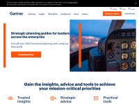 Desktop screenshot for gartner.com