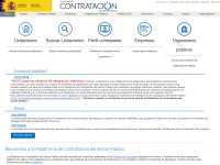 Desktop screenshot for contrataciondelestado.es