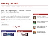Desktop screenshot for thebestdrycatfood.com