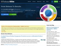 Desktop screenshot for releasewire.com