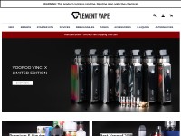 Desktop screenshot for elementvape.com