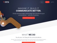 Desktop screenshot for zang.io