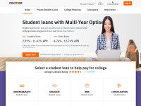 Desktop screenshot for discoverstudentloans.com