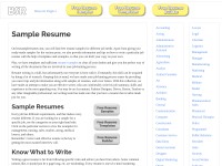 Desktop screenshot for bestsampleresume.com