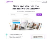 Desktop screenshot for qeepsake.com