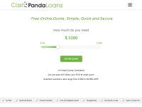 Desktop screenshot for cashpandaloans.com