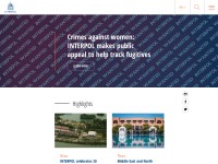 Desktop screenshot for interpol.int