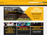 Desktop screenshot for betfair.it