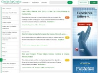 Desktop screenshot for geeksforgeeks.org