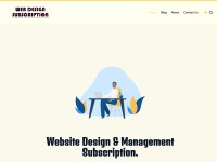 Screenshot of webdesignsubscription.com