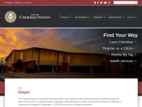 Desktop screenshot for cherokee.org