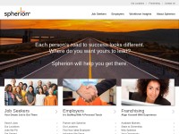 Desktop screenshot for spherion.com