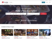 Desktop screenshot for opentable.ae