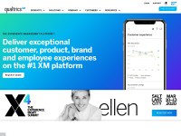Desktop screenshot for qualtrics.com