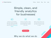 Screenshot of simpleanalytics.io