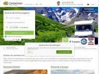Desktop screenshot for camperdays.de