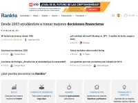 Desktop screenshot for rankia.com