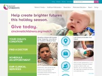 Desktop screenshot for cincinnatichildrens.org
