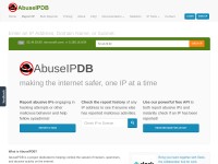 Desktop screenshot for abuseipdb.com