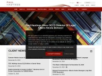 Desktop screenshot for paulhastings.com