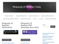 Desktop screenshot for rhapsodytoday.com