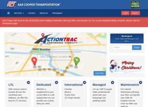 How aaacooper.com looks like on a tablet such as an iPad.