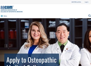 How aacom.org looks like on a tablet such as an iPad.