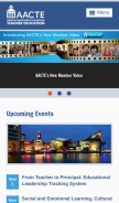How aacte.org looks like on a mobile device such as an iPhone.