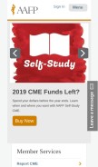 How aafp.org looks like on a mobile device such as an iPhone.