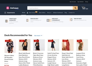 How aalamey.com looks like on a tablet such as an iPad.