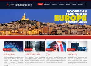How aamranetworks.com looks like on a tablet such as an iPad.