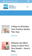How aaoinfo.org looks like on a mobile device such as an iPhone.