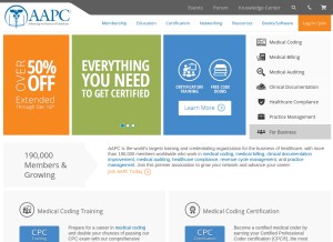 How aapc.com looks like on a tablet such as an iPad.