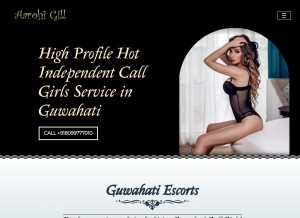 How aarohigill.com looks like on a tablet such as an iPad.