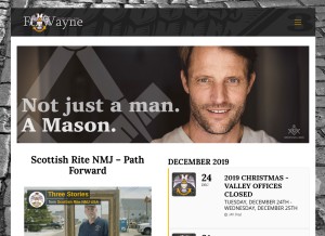 How aasr-ftwayne.org looks like on a tablet such as an iPad.