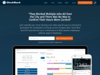 Desktop screenshot for clockshark.com