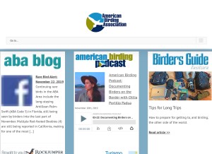How aba.org looks like on a tablet such as an iPad.