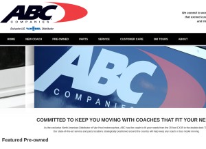 How abc-companies.com looks like on a tablet such as an iPad.