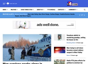 How abc4.com looks like on a tablet such as an iPad.