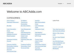 How abcadda.com looks like on a tablet such as an iPad.