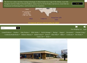 How abckeene.com looks like on a tablet such as an iPad.