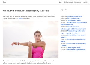 How abcreklama.sk looks like on a tablet such as an iPad.