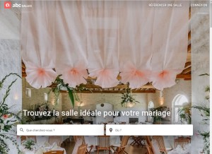 How abcsalles.com looks like on a tablet such as an iPad.