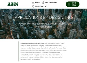 How abdi.net looks like on a tablet such as an iPad.