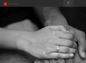 How abhasa.in looks like on a tablet such as an iPad.