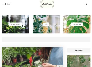 How abhilashayadav.com looks like on a tablet such as an iPad.